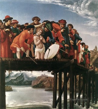 Denis van Alsloot Painting - El martirio de San Florián, el flamenco Denis van Alsloot